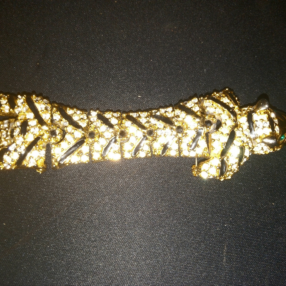 Gold and Black Panther Bracelet